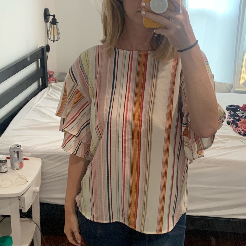 Bobeau colorful blouse